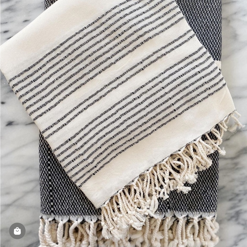 Olive & Linen Turkish Bath Towel Set